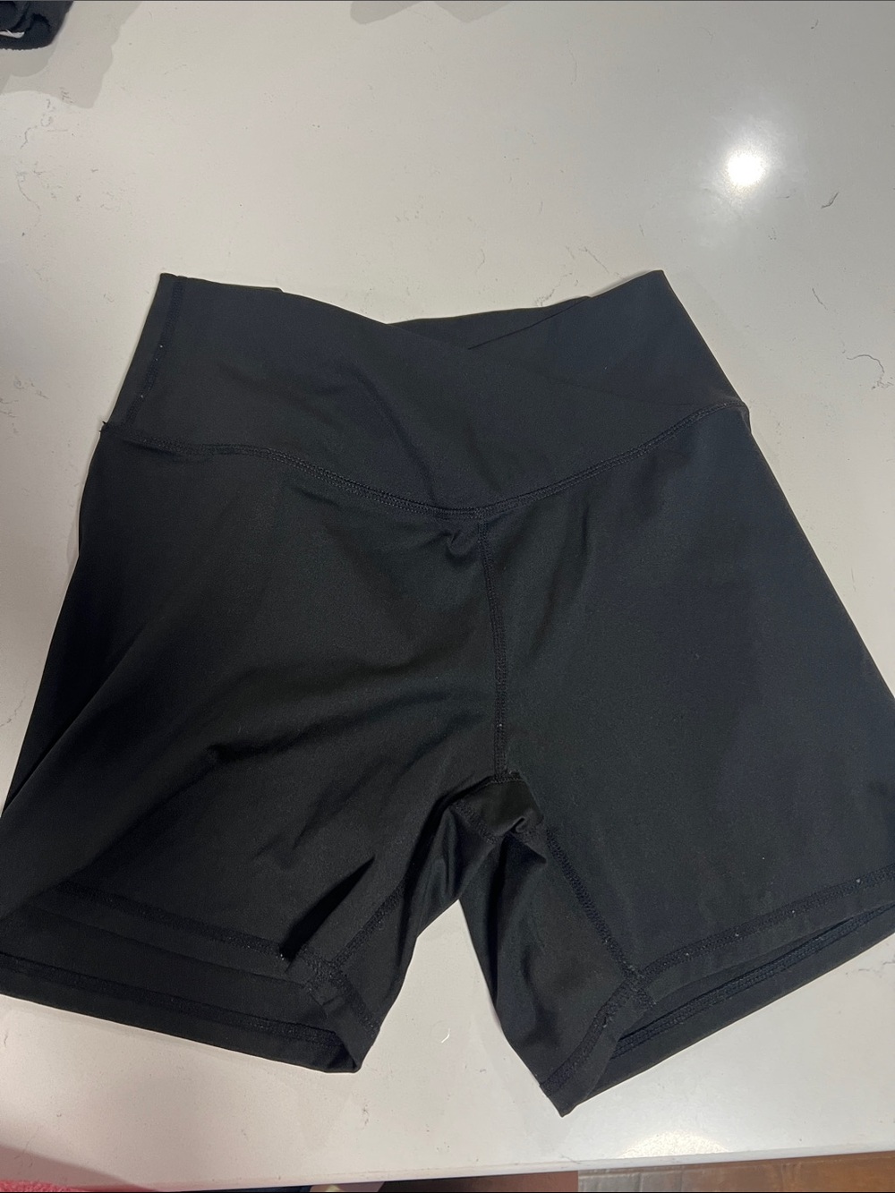 SHEIN Black High-Waist Bike Shorts